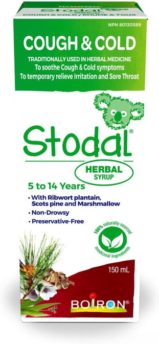 Boiron Stodal Herbal Syrup – Plant-Based Formula for Cough & Cold ...