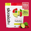 Skratch Sport Hydration Drink Mix-  Raspberry Limeade with caffeine