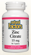 Natural Factors Zinc Citrate 15mg