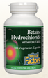 Natural Factors Betaine Hydrochloride with Fenugreek