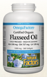 Natural Factors OmegaFactors® Certified Organic Flaxseed Oil 1000 mg