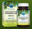 Whole Earth & Sea Vegan Bioenhanced Vitamin D3