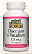 Natural Factors Chromium & Vanadium 125mcg
