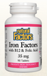 Natural Factors Iron Factors® 35 mg · with B12 & Folic Acid