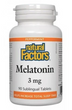 Natural Factors Melatonin 3mg - Peppermint