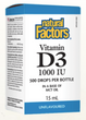 Natural Factors Vitamin D3 1000 IU