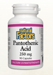 Natural Factors Pantothenic Acid 250 mg