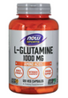 NOW L-Glutamine Double Strength 1000 mg Veg Capsules